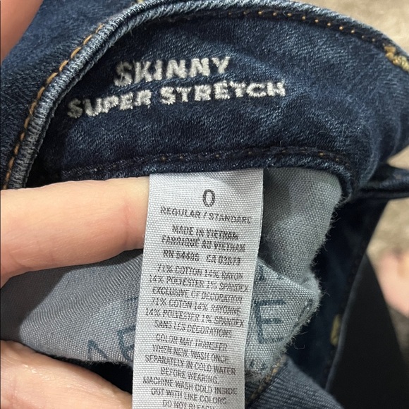 American Eagle Outfitters Women's Dark Blue Skinny Jeans - Picture 5 of 5